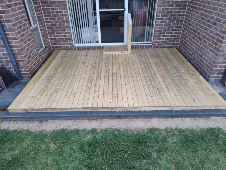 Building a Low-Level Floating Deck